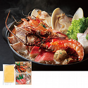 冬の愛知三河湾の高級魚介と伊勢えびの海鮮鍋セット