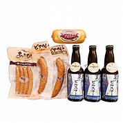 モクモク地ビールとソーセージセット