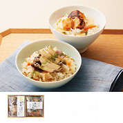 姿煮あわびごはんと帆立貝柱山椒焼きごはんの詰合せ