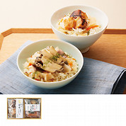 姿煮あわびごはんと帆立貝柱山椒焼きごはんの詰合せ
