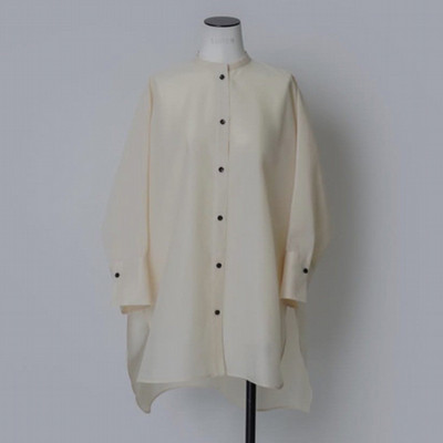 トップス LOHEN BAND COLLAR SLIT SHIRT BAND COLLAR SHEER SHIRT - ジェイアール名古屋タカシマヤオンライン