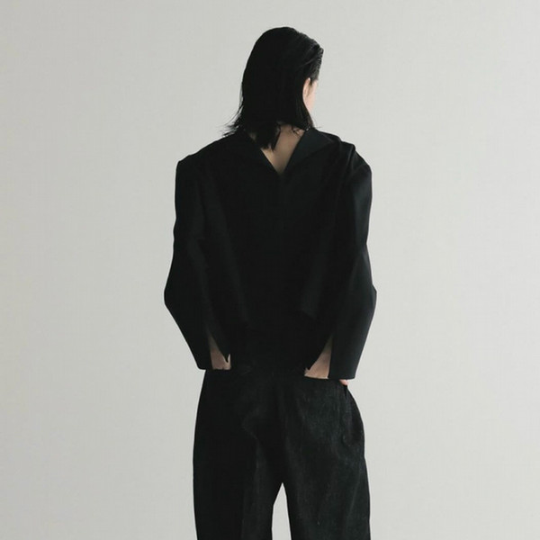 BACK SLIT COMBI BLOUSE - ジェイアール名古屋タカシマヤオンライン