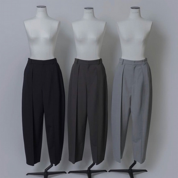 【上下セット購入割】TFW49 ACTIVE TUCK PANTS L.GREY 上下セット購入割】TFW49 ACTIVE TUCK PANTS L.GREY FRONT BACK TUCK