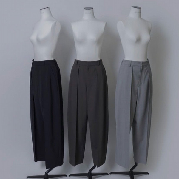 【上下セット購入割】TFW49 ACTIVE TUCK PANTS L.GREY 上下セット購入割】TFW49 ACTIVE TUCK PANTS L.GREY FRONT BACK TUCK