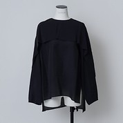 RUFFLE CAPE BLOUSE