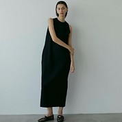 ワッシャージャガード Iラインワンピース