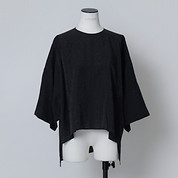 SHEER JACQUARD DOLMAN BLOUSE