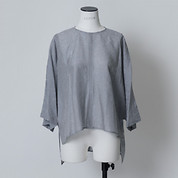 SHEER JACQUARD DOLMAN BLOUSE