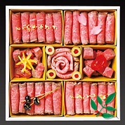 黒毛和牛ローストビーフ7種 一段