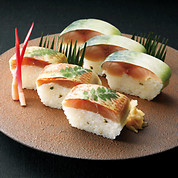 鯖棒すしと金目鯛あぶりすし