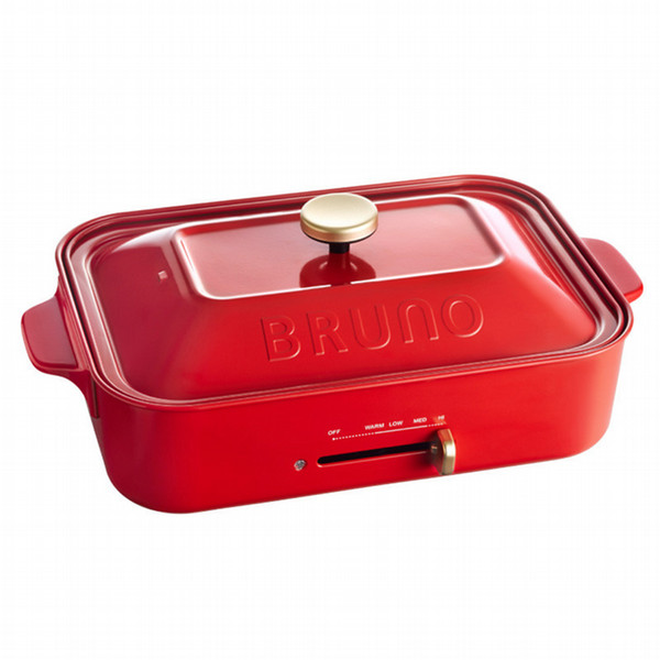 ブルーノ　コンパクトホットプレート　レッド　新品　未使用品 ブルーノ〉コンパクトホットプレート レッド(レッド)｜近鉄